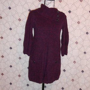 EUC Style & Co Maroon 3/4 Sleeve Sweater Dress M